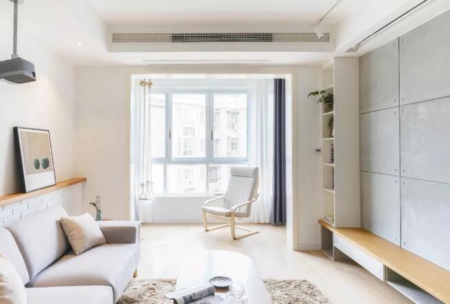 領(lǐng)秀御園94㎡北歐風(fēng)三居室，用吧臺(tái)做隔斷，打造開(kāi)放式“客餐書(shū)一體”