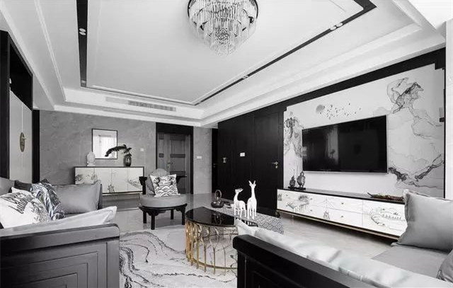 廈門海投第一灣130㎡新中式黑白灰，看一眼就會怦然心動！