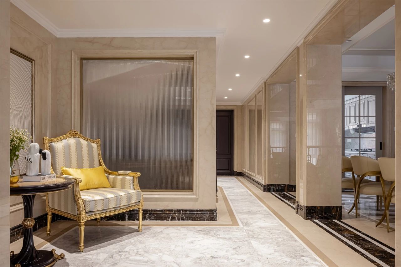廈門恒禾七尚400㎡歐式大理石家裝，精致優(yōu)雅空間