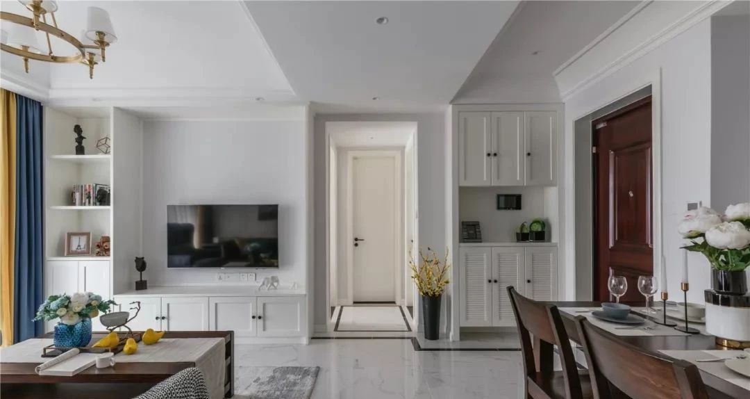 廈門融信海上城101㎡簡美風裝修，打造高級感的居室效果