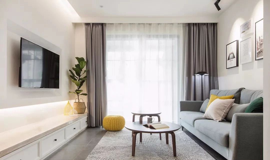 夏商新紀元82㎡舒適北歐裝修，簡約清新的顏色搭配