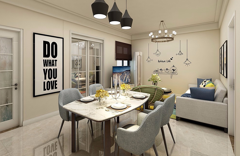 聯(lián)發(fā)欣悅灣 87㎡簡歐風(fēng)格