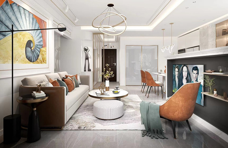 中央公園城 110㎡現(xiàn)代風格