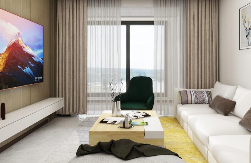 龍湖花園 107㎡現(xiàn)代風(fēng)格